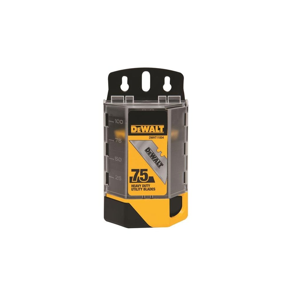 DeWALT Hand Tools Induction Hardened Utility Blades (Dispenser of 75)