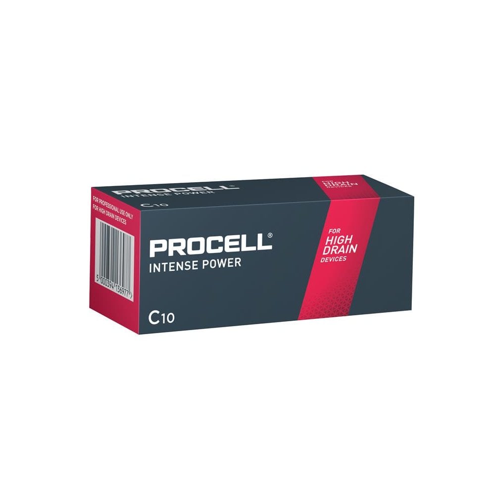Duracell C Cell PROCELL® Intense Alkaline Batteries (Pack 10)