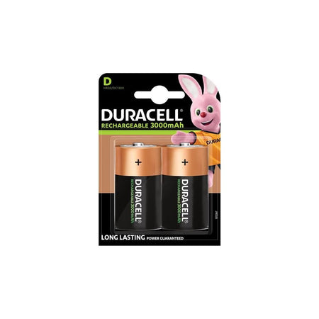 Duracell D Cell 3000Mah Rechargeable Batteries (Pack 2)