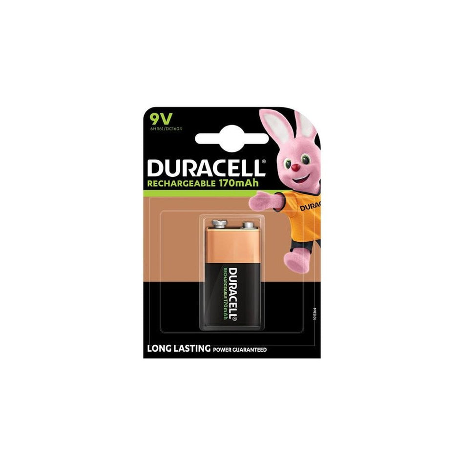 Duracell 9V 170Mah Rechargeable Battery