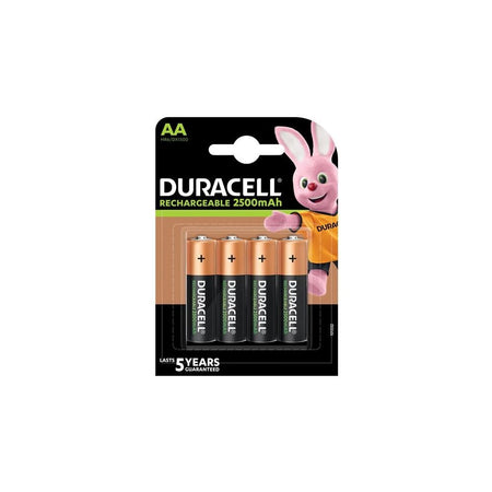 Duracell AA Cell 2500Mah Rechargeable Batteries (Pack 4)