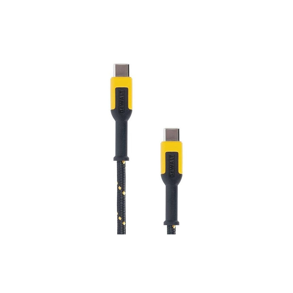 DEWALT Telecoms USB C to USB C Reinforced Charging Cable 3m (10ft)