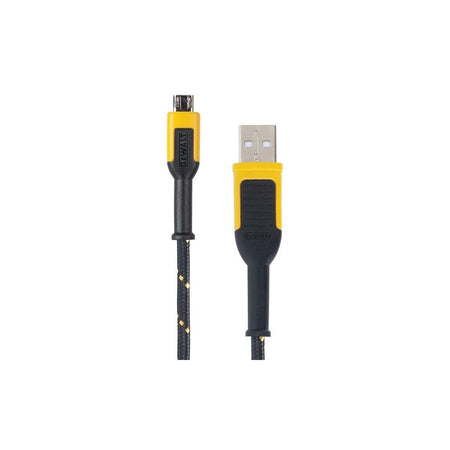 DEWALT Telecoms USB A to USB-Micro Reinforced Charging Cable 1.8m (6ft)