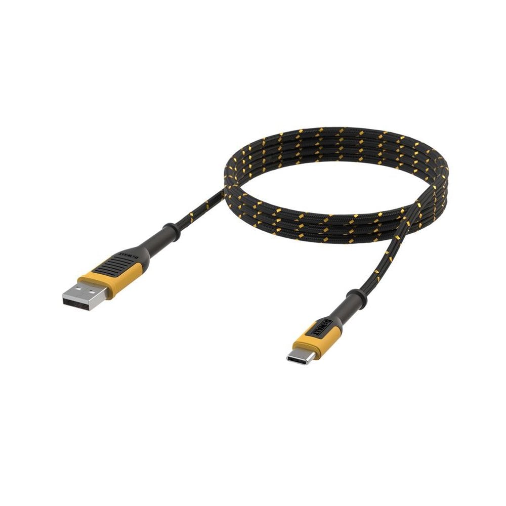 DEWALT Telecoms USB A to USB C Reinforced Charging Cable 3m (10ft)