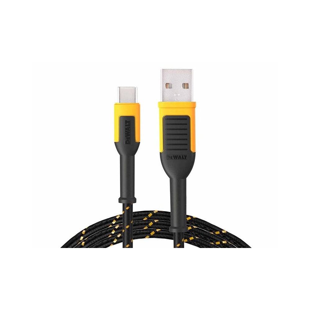 DEWALT Telecoms USB A to USB C Reinforced Charging Cable 3m (10ft)