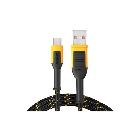 DEWALT Telecoms USB A to USB C Reinforced Charging Cable 3m (10ft)