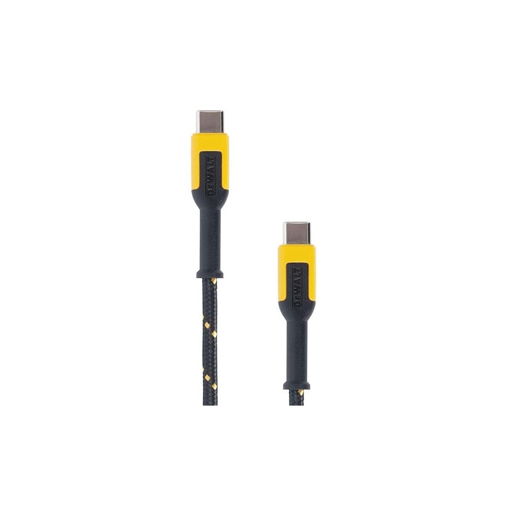 DEWALT Telecoms USB C to USB C Reinforced Charging Cable 1.8m (6ft)