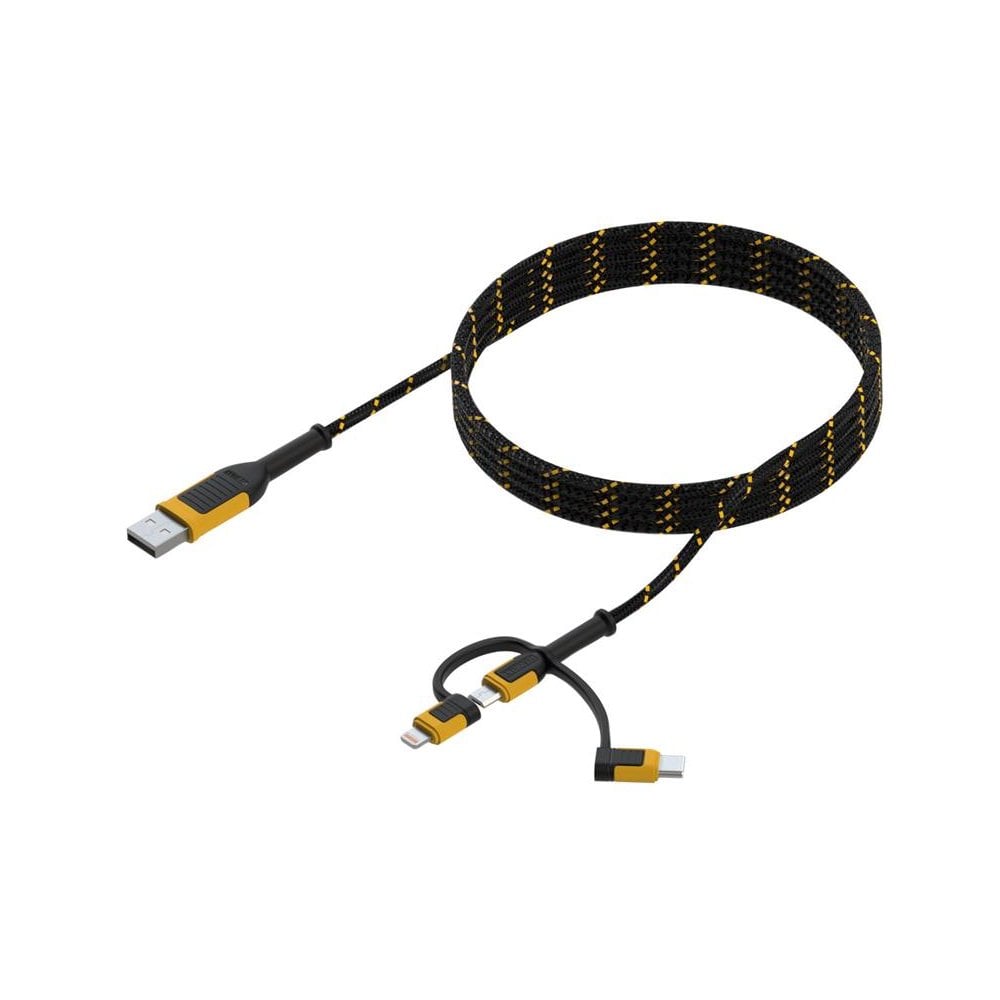 DEWALT Telecoms Reinforced Braided 3-in-1 Combo Cable 1.8m (6ft)