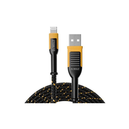 DEWALT Telecoms USB A to Lightning® Reinforced Charging Cable 1.2m (4ft)