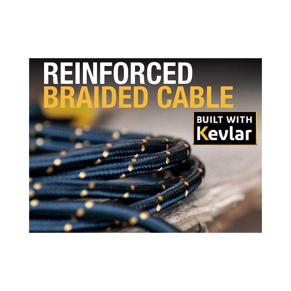 DEWALT Telecoms USB C to USB C Reinforced Charging Cable 1.2m (4ft)