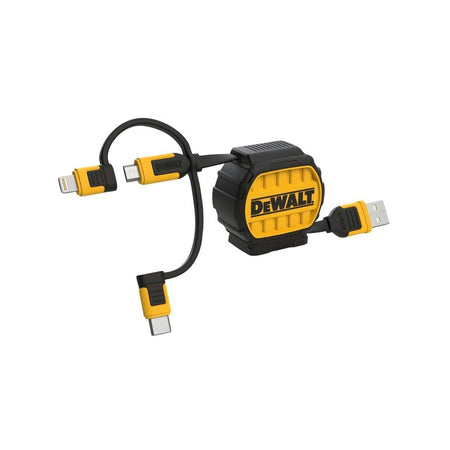 DEWALT Telecoms 3-in-1 Retractable Cable 0.9m (3ft)