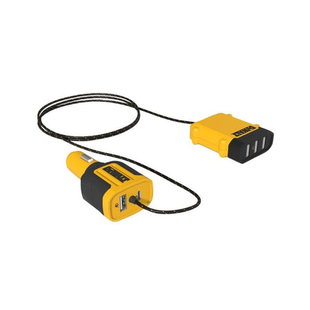 DEWALT Telecoms 5-Port Front and Back Seat USB Charger
