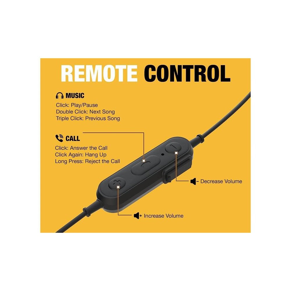 DEWALT Telecoms Jobsite Wired Earphones