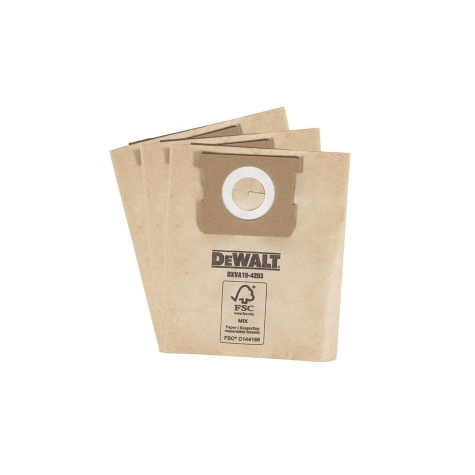 DEWALT Vacuum DXVA19-4203 Dust Bag (3 Pack)