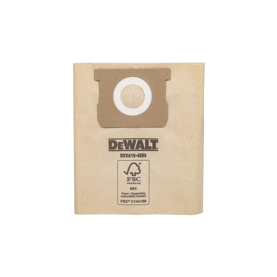 DEWALT Vacuum DXVA19-4203 Dust Bag (3 Pack)