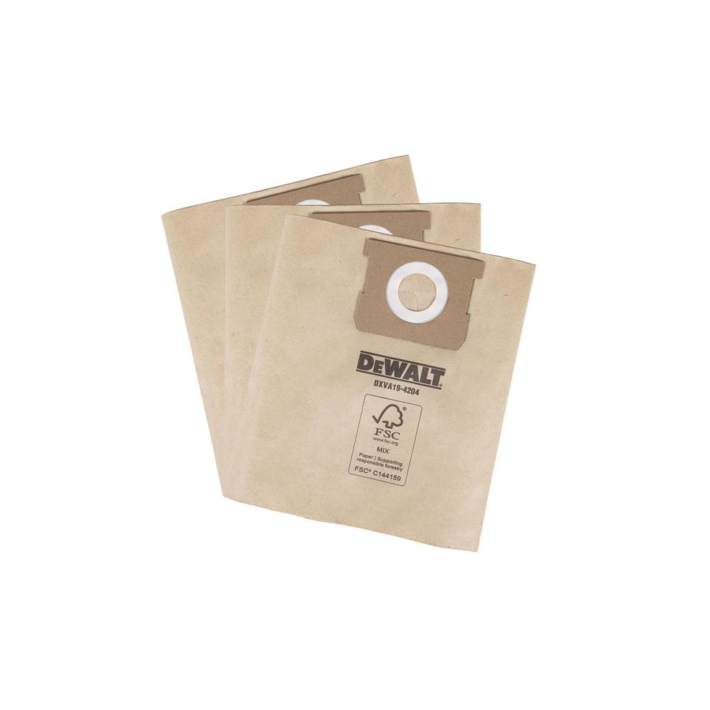 DEWALT Vacuum DXVA19-4204 Dust Bag (3 Pack)