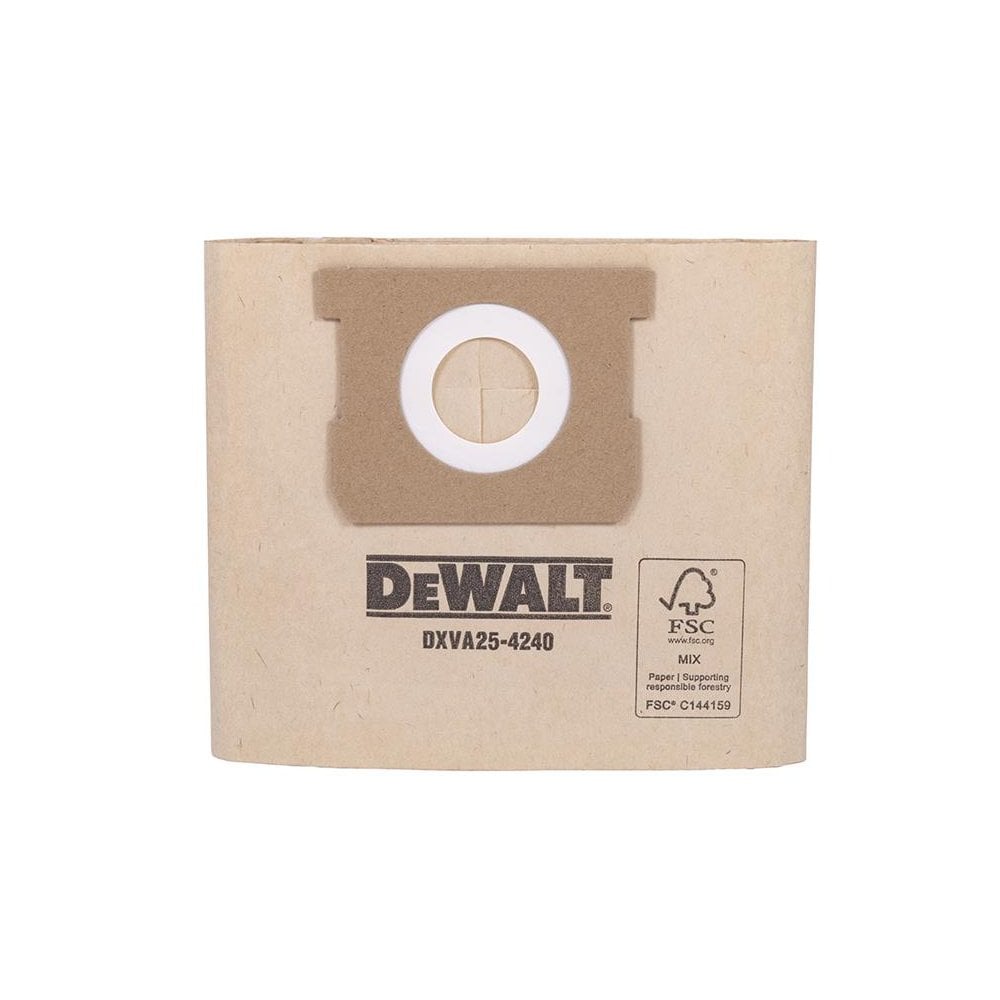 DEWALT Vacuum DXVA25-4240 Dust Bag (Pack 3)