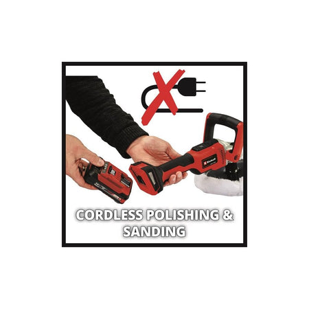 Einhell CE-CP 18/180 Li E-Solo Power X-Change Polisher 180mm 18V Bare Unit
