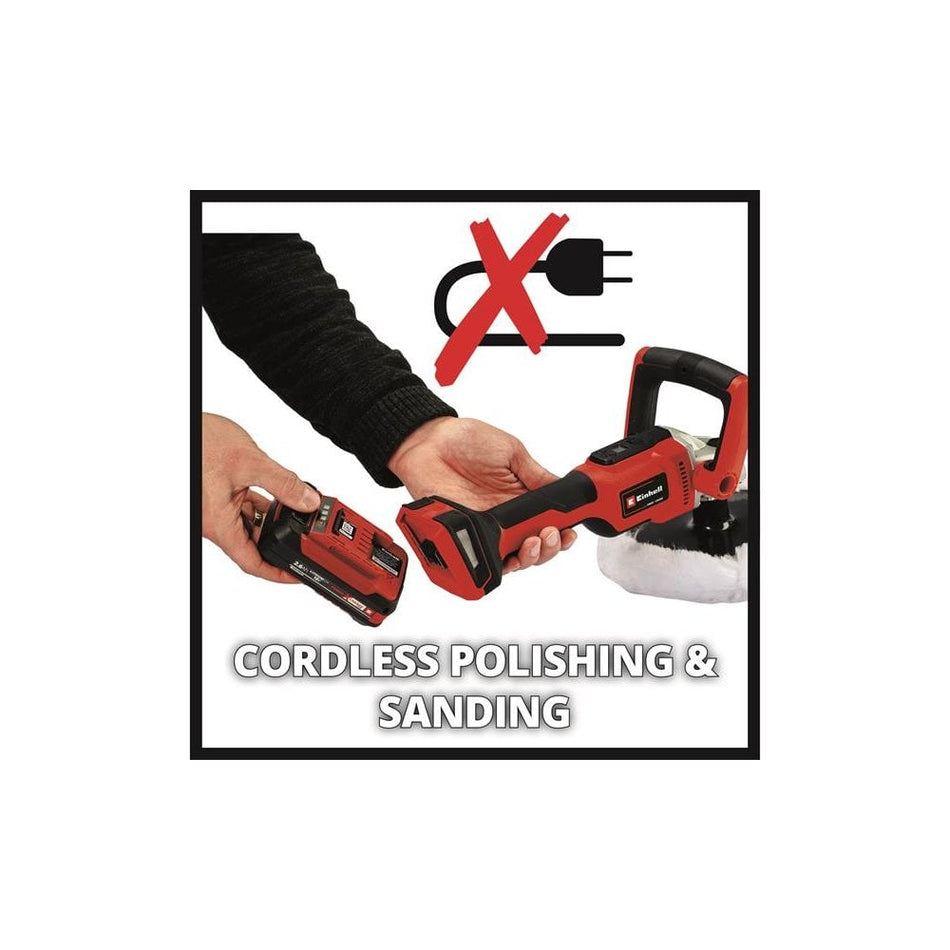 Einhell CE-CP 18/180 Li E-Solo Power X-Change Polisher 180mm 18V Bare Unit