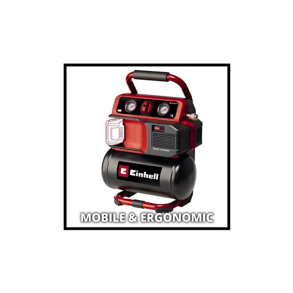 Einhell TE-AC 18/75 Li OF-Solo Power X-Change Air Compressor 18V Bare Unit