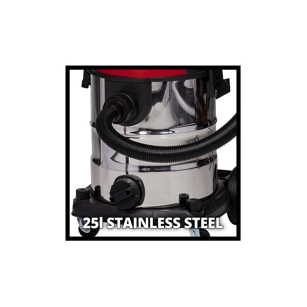 Einhell TE-VC 36/25 Li S-Solo Wet/Dry Vacuum Cleaner 36V (2 x 18V) Bare Unit
