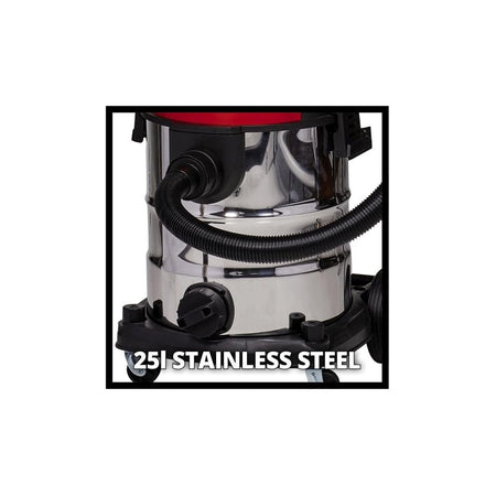 Einhell TE-VC 36/25 Li S-Solo Wet/Dry Vacuum Cleaner 36V (2 x 18V) Bare Unit