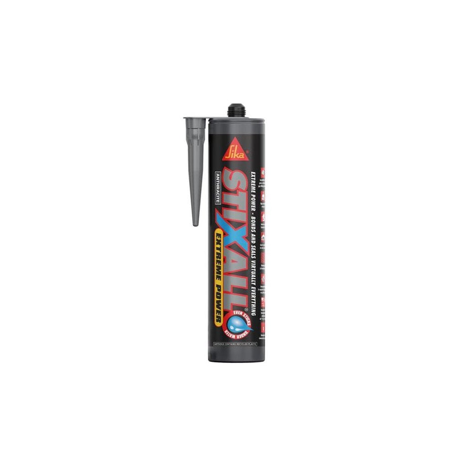 Everbuild Sika Stixall Extreme Power Cartridge Anthracite 290ml