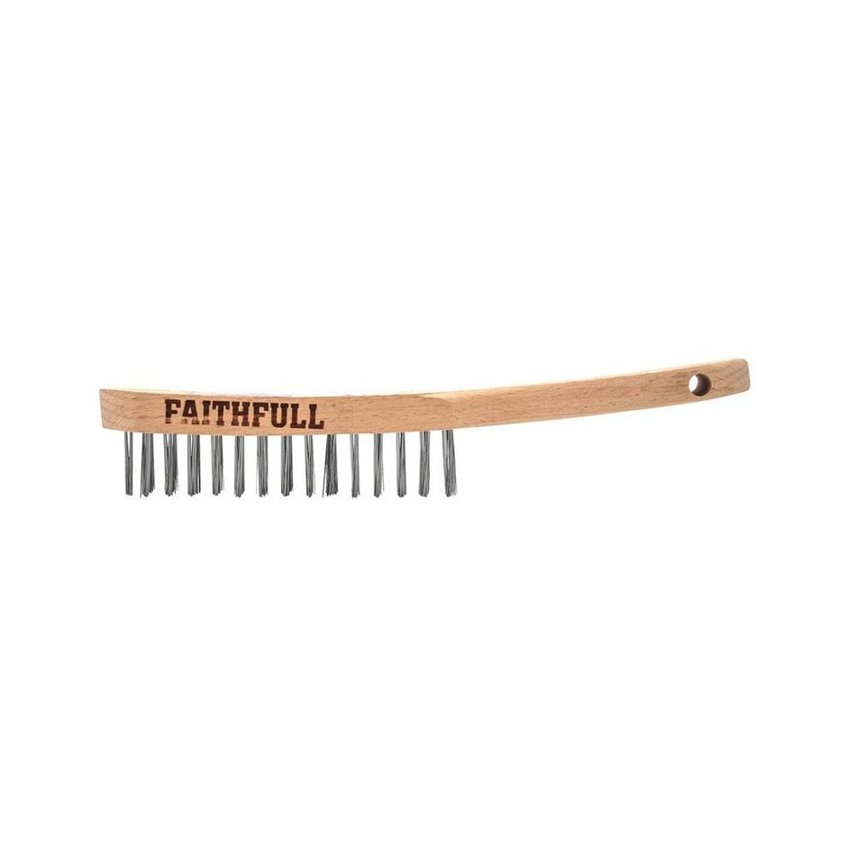 Faithfull Lightweight Scratch Brush, Four Row