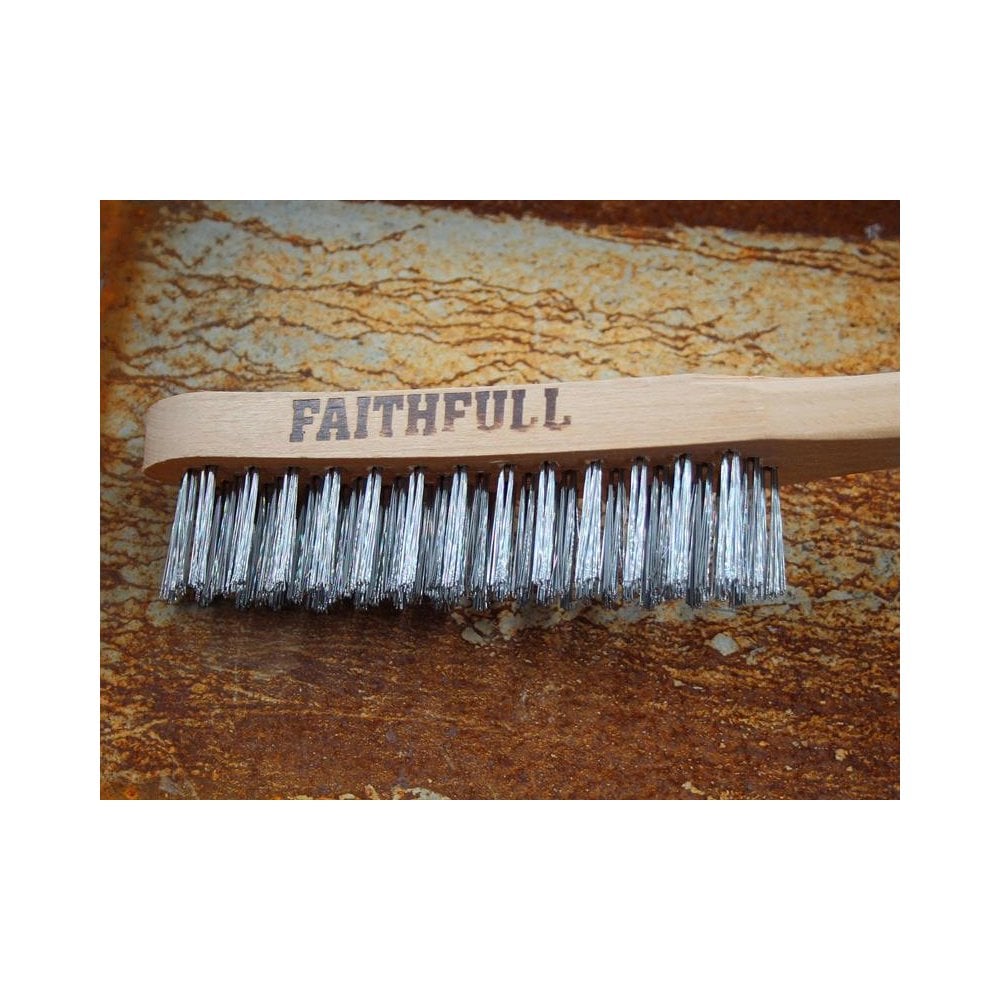 Faithfull Lightweight Scratch Brush, Four Row