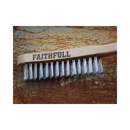 Faithfull Heavy-Duty Scratch Brush, Three Row