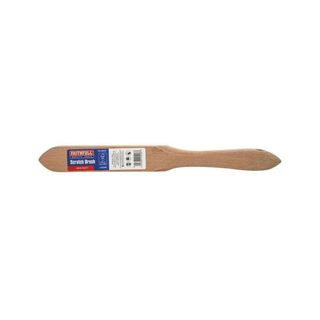 Faithfull Heavy-Duty Scratch Brush, Three Row
