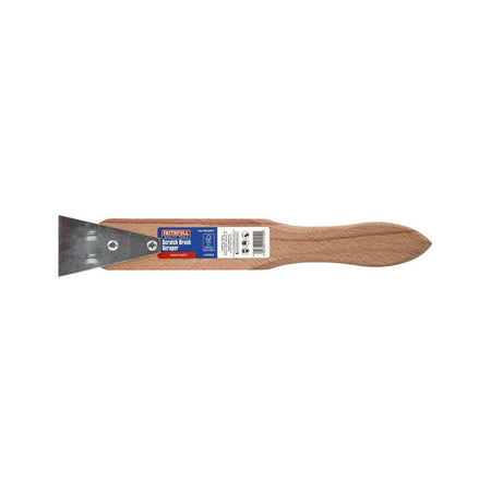 Faithfull Heavy-Duty Scratch Brush with Scraper - 4 Row