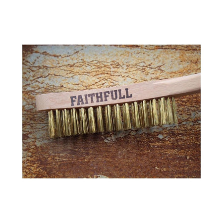 Faithfull Brass Scratch Brush, Four Row