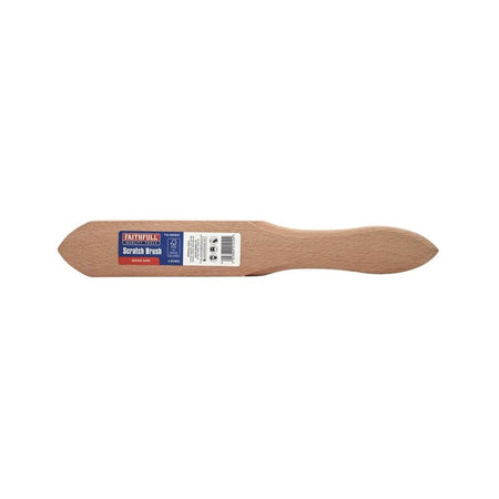 Faithfull Brass Scratch Brush, Four Row
