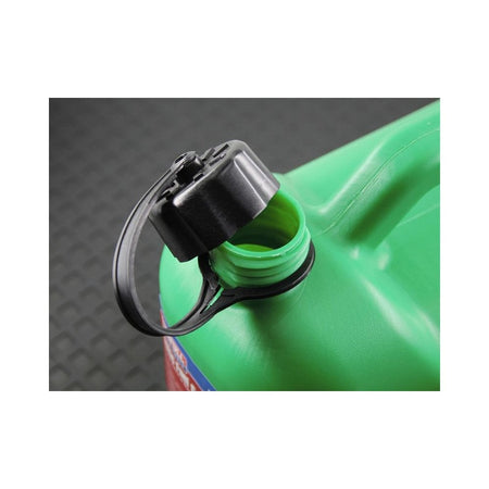 Faithfull Plastic Fuel Can Green 5 litre