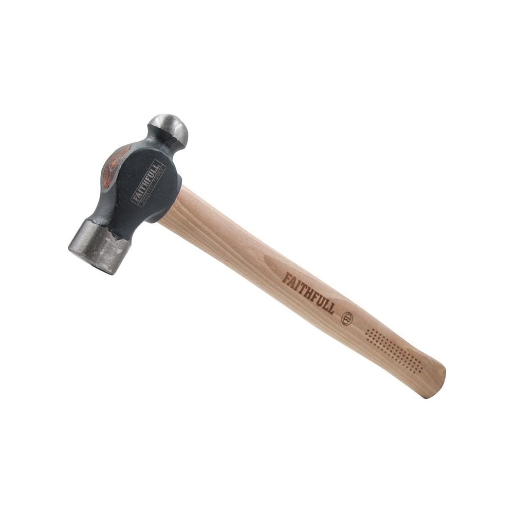 Faithfull Ball Pein Hammer FSC Hickory 908g (2 lb)