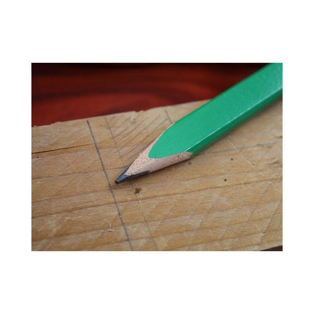 Faithfull FSC Carpenter's Pencils - Green / Hard (Pack 10)