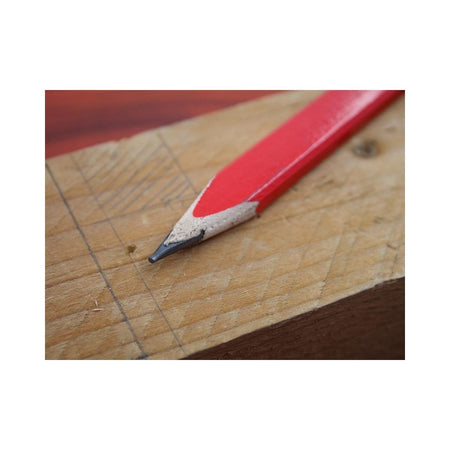 Faithfull FSC Carpenter's Pencils - Red / Medium (Pack 10)