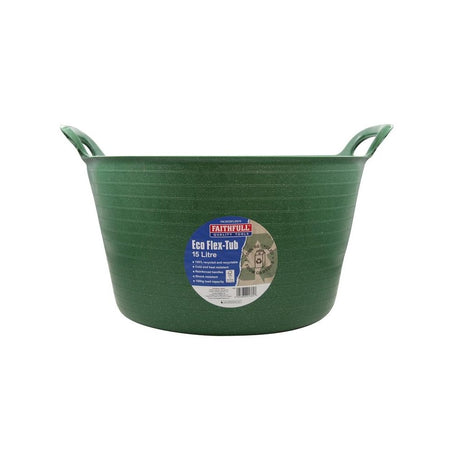 Faithfull Eco Flex Tub 15 litre - Recycled Green