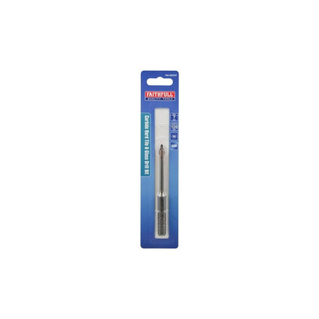 Faithfull Carbide Hard Tile & Glass Drill Bit 7mm