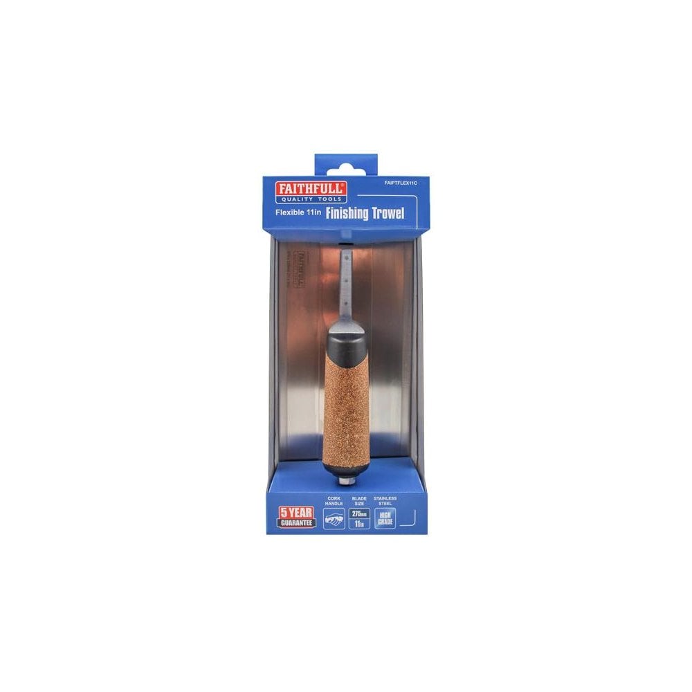 Faithfull Flex Finishing Trowel with Cork Handle 275mm (11in)