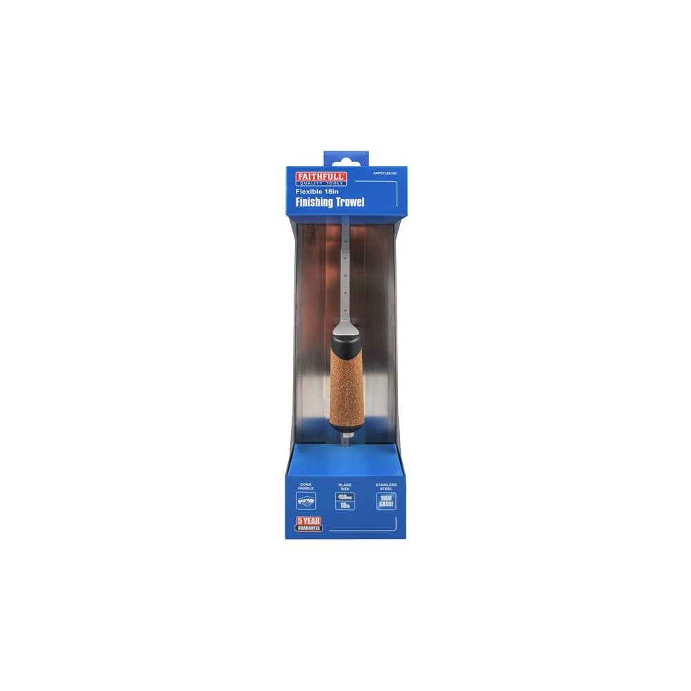 Faithfull Flex Finishing Trowel with Cork Handle 450mm (18in)