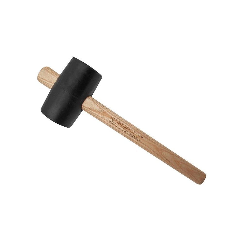 Faithfull FSC Black Rubber Mallet 16oz