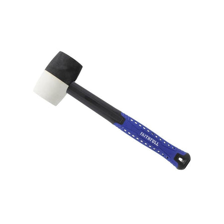 Faithfull Black & White Fibreglass Mallet 16oz