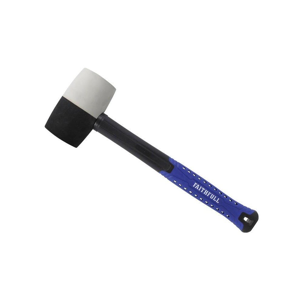 Faithfull Black & White Fibreglass Mallet 24oz