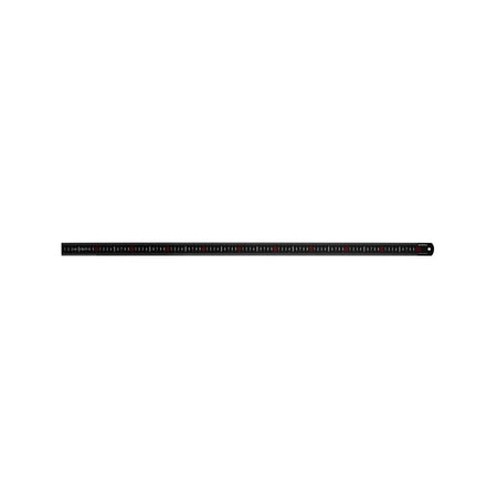 Faithfull Matt Black Stainless Steel Measuring Rule 1000mm