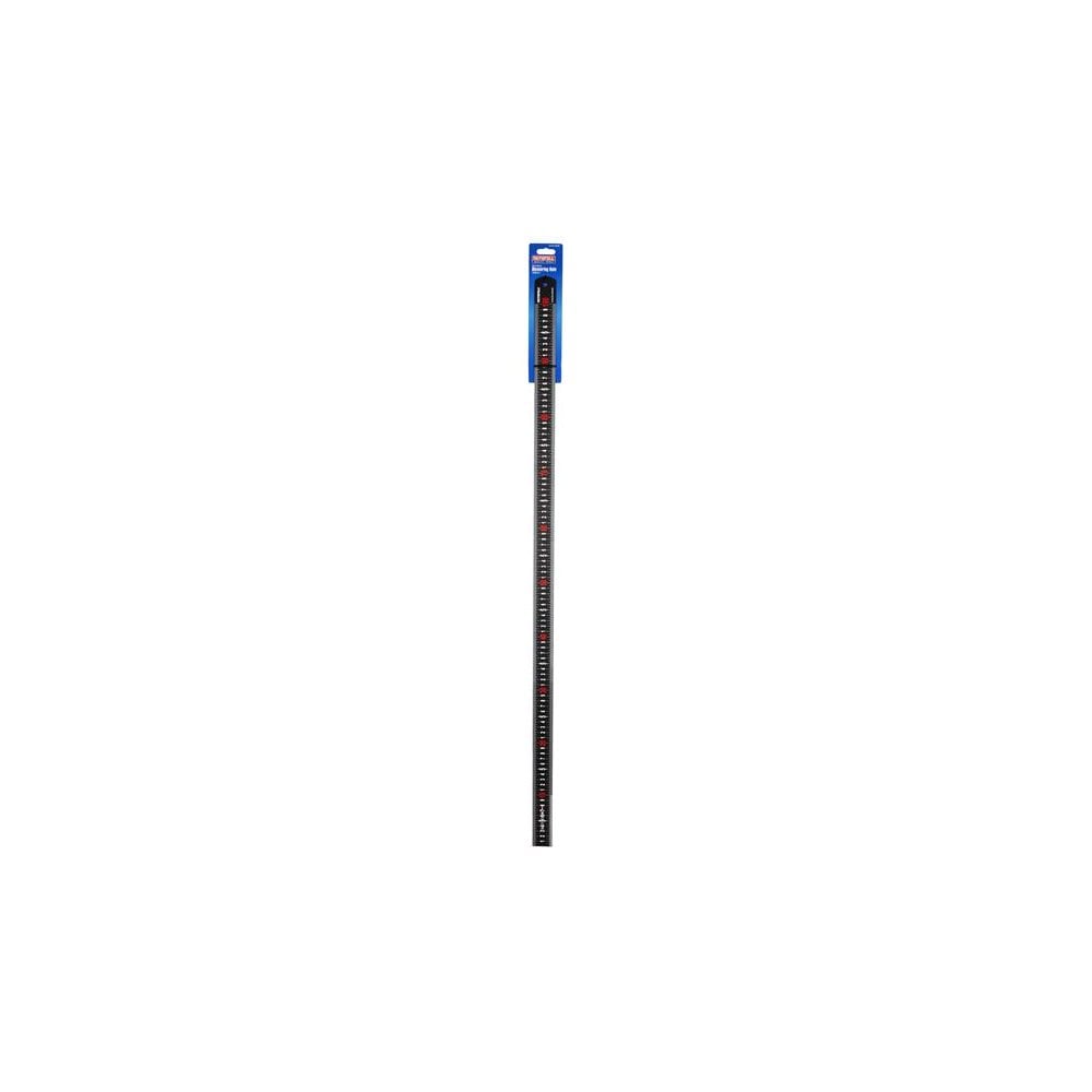 Faithfull Matt Black Stainless Steel Measuring Rule 1000mm