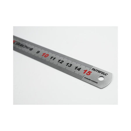Faithfull Matt Silver Measuring Rule 150mm