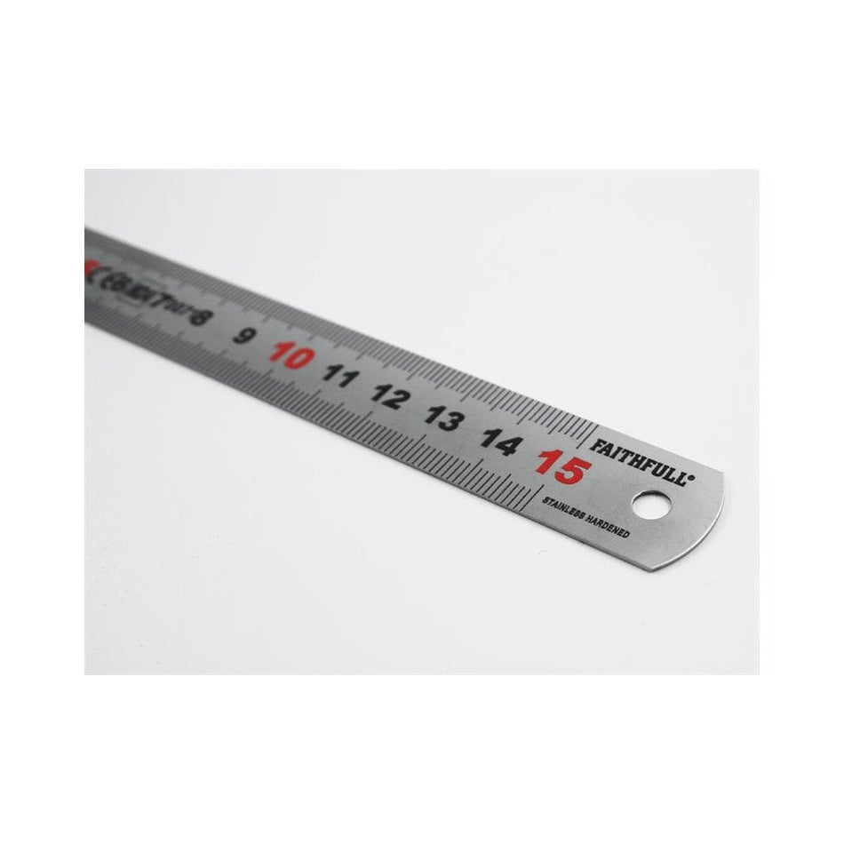 Faithfull Matt Silver Measuring Rule 150mm