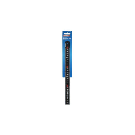 Faithfull Matt Black Stainless Steel Measuring Rule 300mm